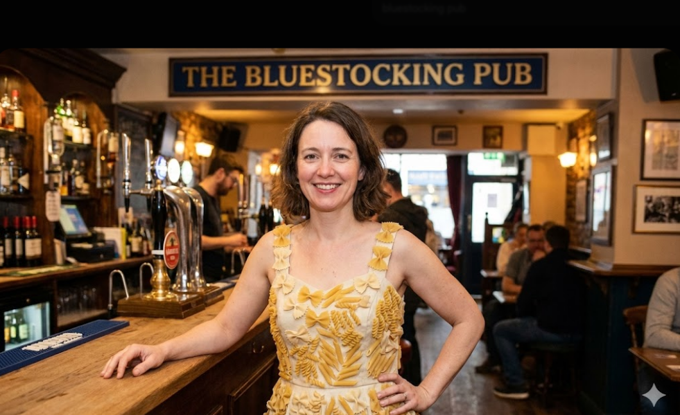 The Bluestocking - your local women's pub, warm, friendly, and not at all unusual in any way.