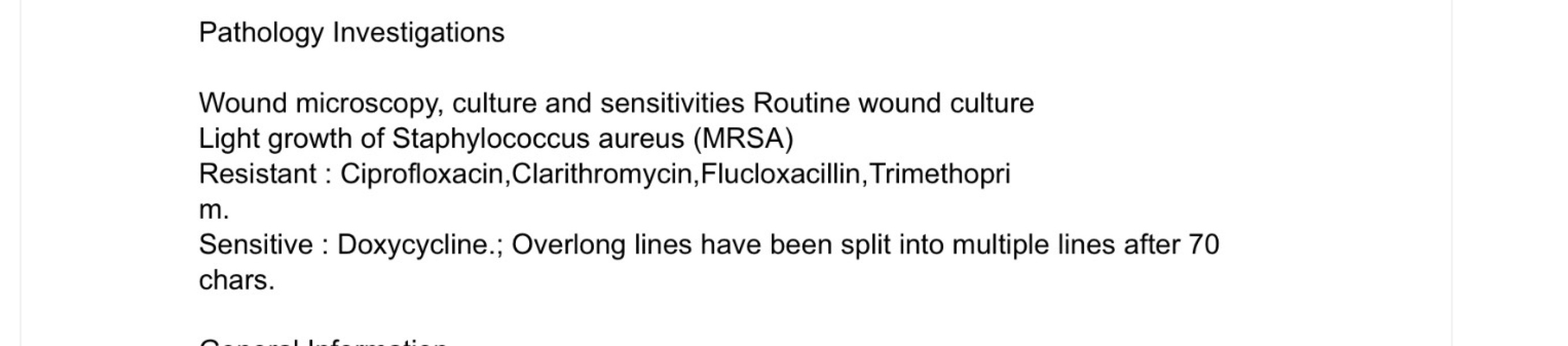 Skin infection and potential hospital admission
