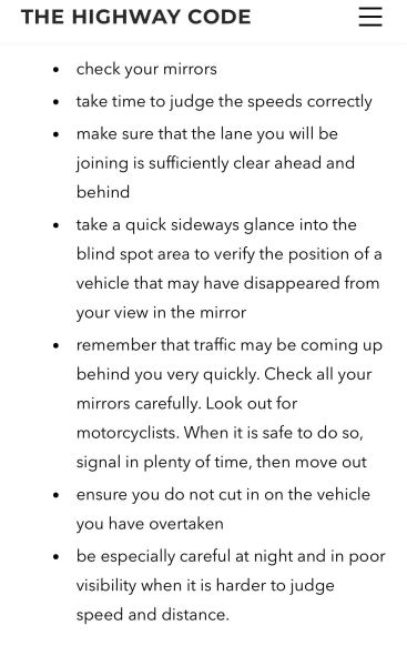 Be honest: do you check your blind spot?