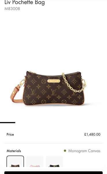 Louis Vuitton liv pochette