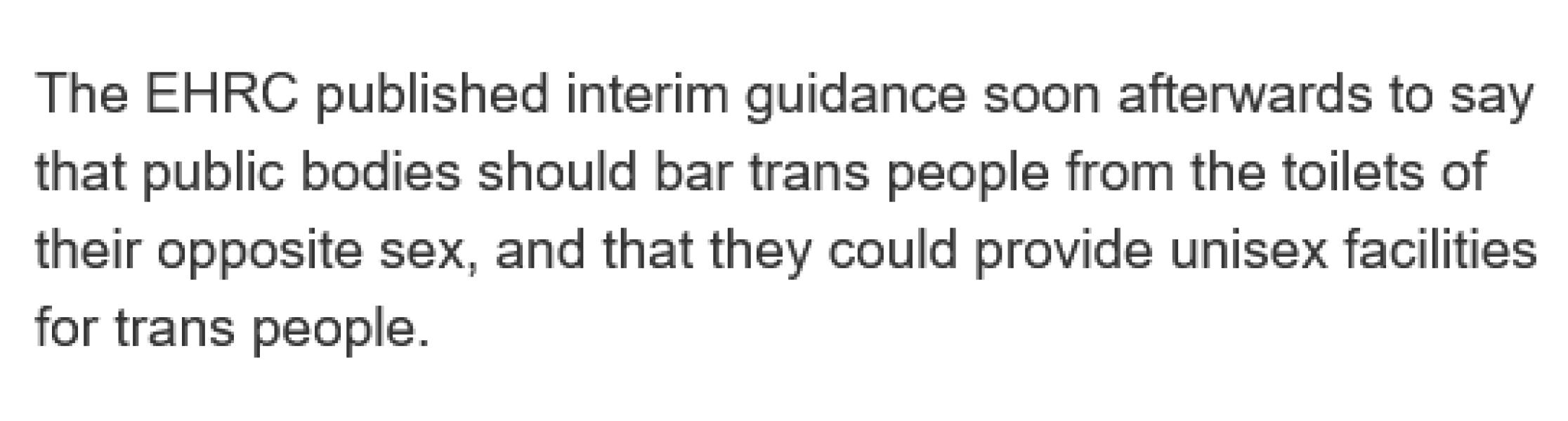 EHRC confirms organisations should follow Supreme Court ruling as from the date it was published