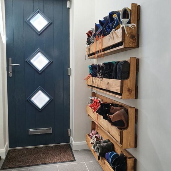 It’s boring but - shoe storage?