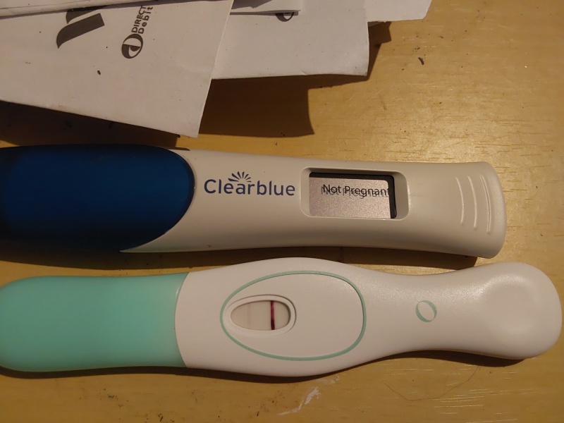 Positive ovum pregnancy test