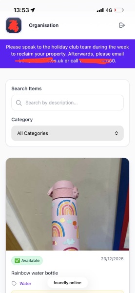 Probably a silly question about lost property…