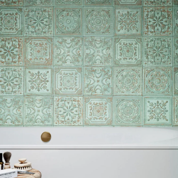 Glass tiles for the bathroom, but not any old glass tiles...??!?!?