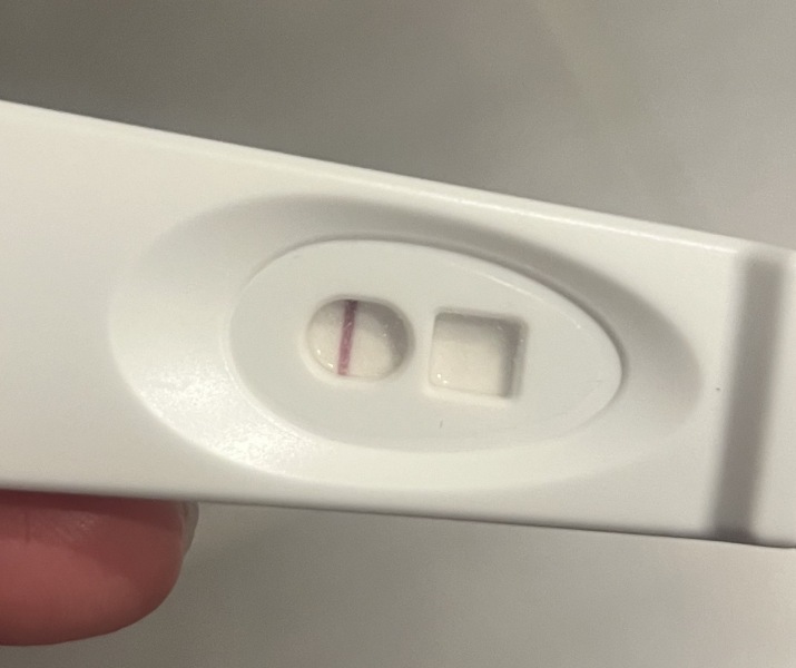 Line eyes or a very faint early positive?