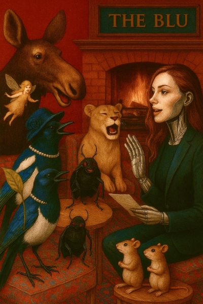 The Bluestocking - your local women's pub, warm, friendly, and not at all unusual in any way.