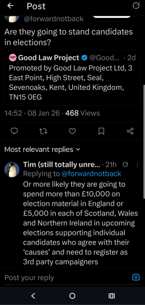 GLP are going after Sarah Philmore and are going to lose