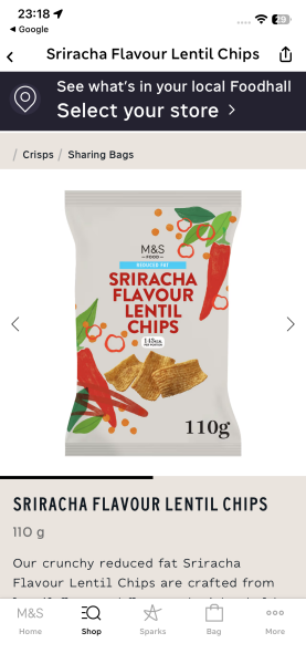 Replacing crisps