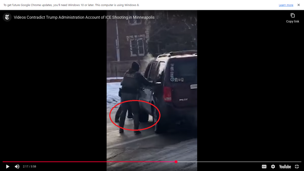Ice agent shoots woman in the face (pt 2)