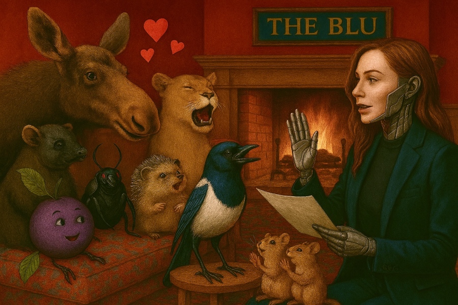 The Bluestocking - your local women's pub, warm, friendly, and not at all unusual in any way.