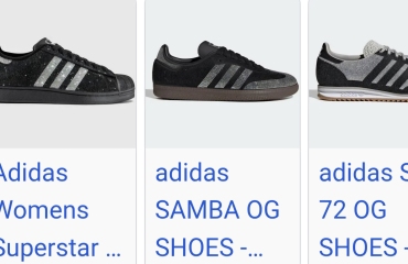 Sparkling Adidas trainers