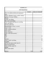 Advice for Form E - spreadsheet layout -what to include?