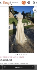 Wedding dress for obese, short mid-50s