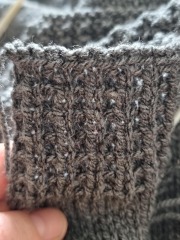 First time joining a knitted jumper together