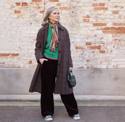 How does an overweight woman wear brogues?