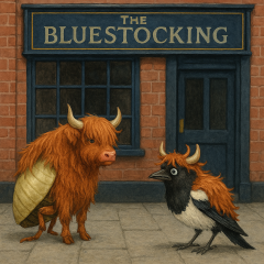 The Bluestocking, where the cheese is plentiful and the Champagne is on Boiledbeetle