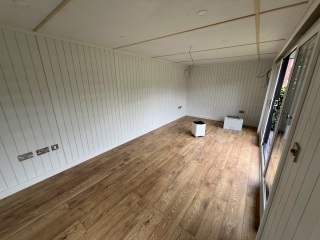 Home office - well built garden room or try and squeeze in to an extension