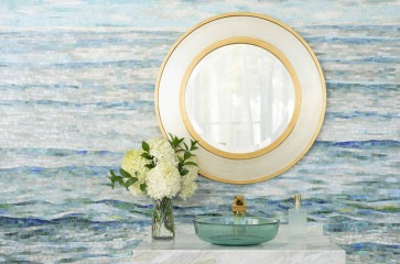 Glass tiles for the bathroom, but not any old glass tiles...??!?!?