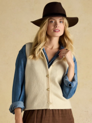 Knitted vests over ditsy tops?