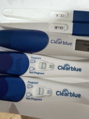 Clear positives on clear blue but easy@home faint??