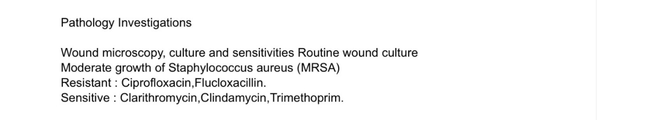 Skin infection and potential hospital admission
