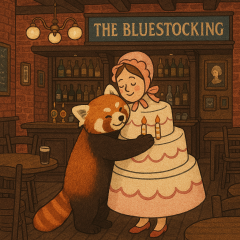 The Bluestocking - your local women's pub, warm, friendly, and not at all unusual in any way.