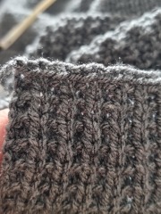 First time joining a knitted jumper together