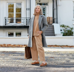 How does an overweight woman wear brogues?