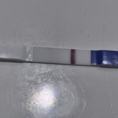 Line eyes or a very faint early positive?