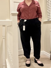 Help short and fat me find a business/business casual outfit