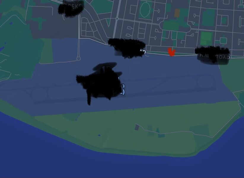 House directly opposite a run way?