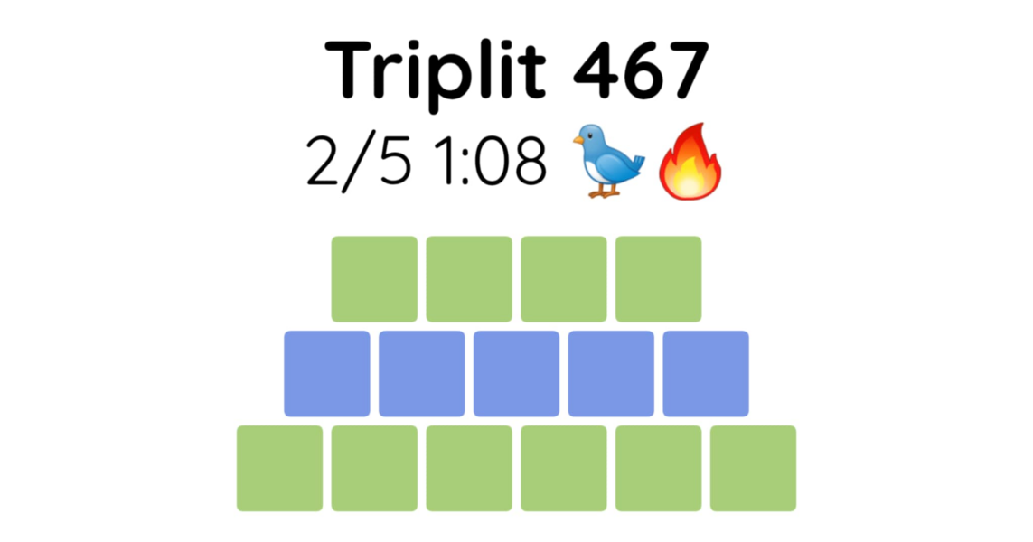 Yet another new word game - let me introduce you to Triplit!