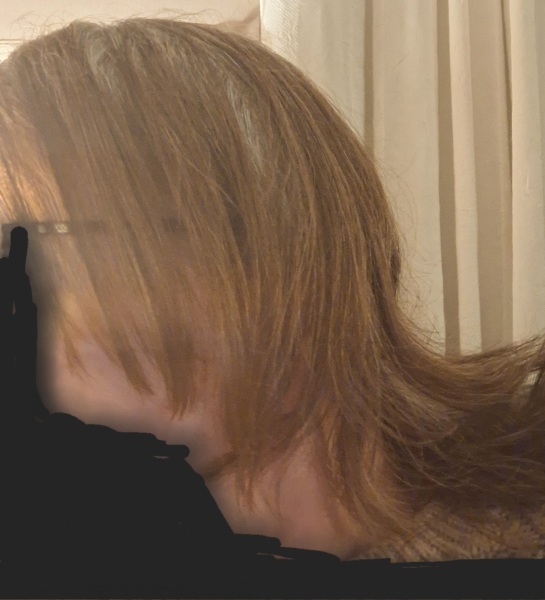 At end of tether with my hair