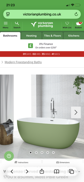 Freestanding baths: comfy?