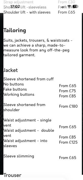 How much are clothes alterations?