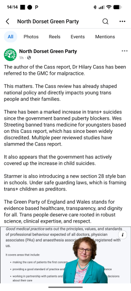 Webberly reports Cass to the GMC - get popcorn