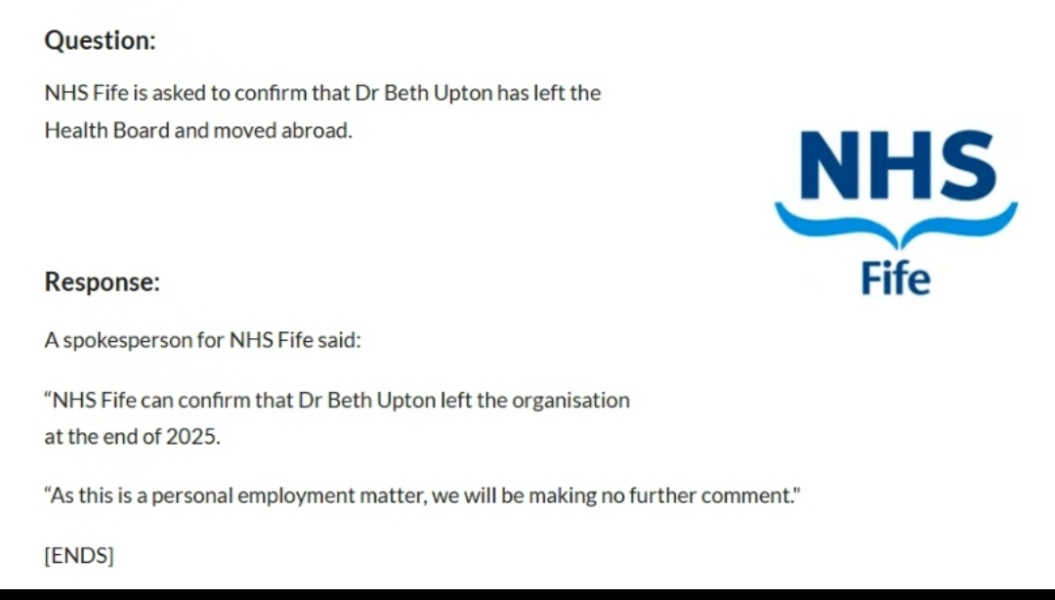 Sandie Peggie vs NHS Fife Health Board and Dr Beth Upton, following Employment Tribunal judgment - thread #61