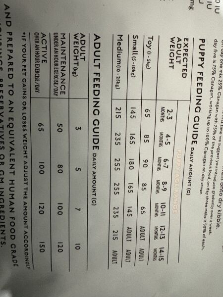 Help with dog food amounts- please!