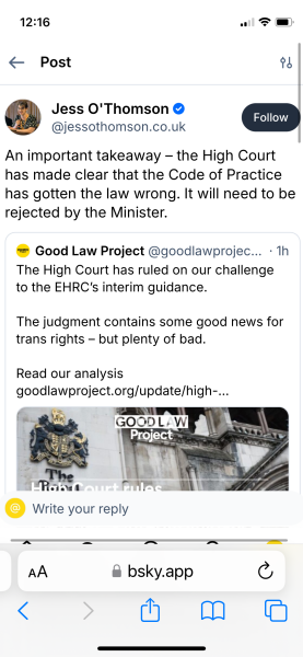 GLP v EHRC judgement is coming tomorrow