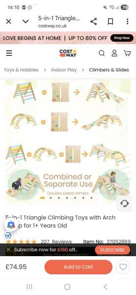 Does anyone recommend a small climbing frame for indoor/outdoor  for a 1yo?