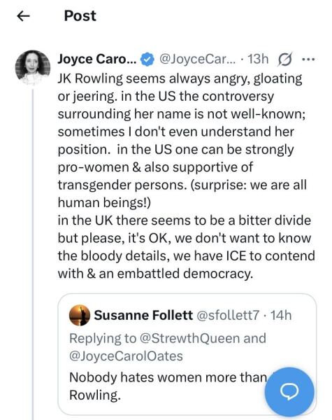 John Lithgow on JK Rowling