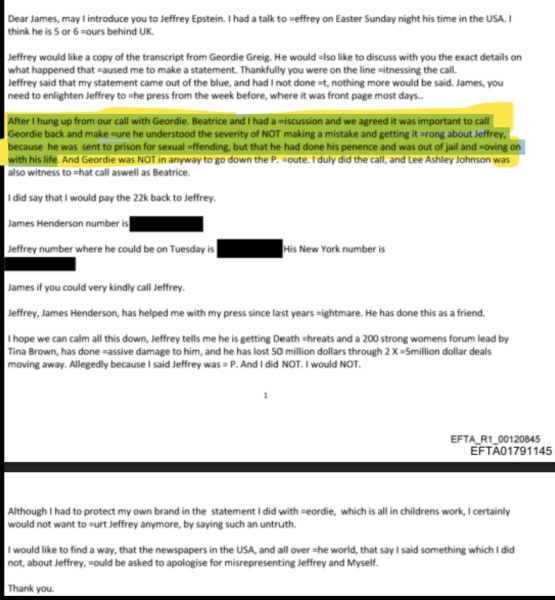 Thoughts on Beatrice & Eugenie re the Epstein scandal?