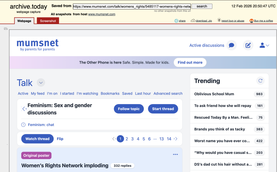 Women’s Rights Network imploding