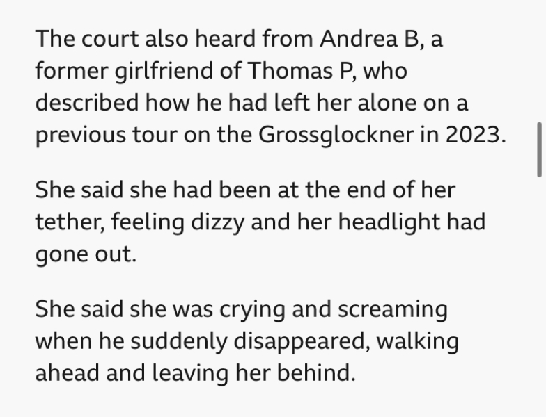 Man left his girlfriend to freeze to death