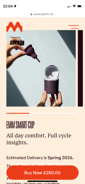 Emm smart period cup - what do you think?