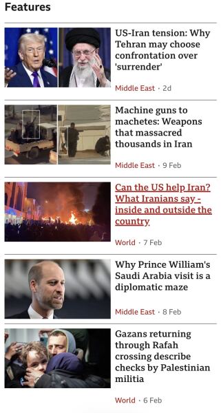 BBC criticised over Iran coverage