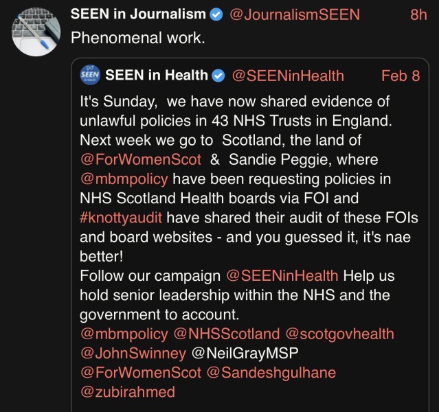 NHS Policy Audit - working party -Thread #3