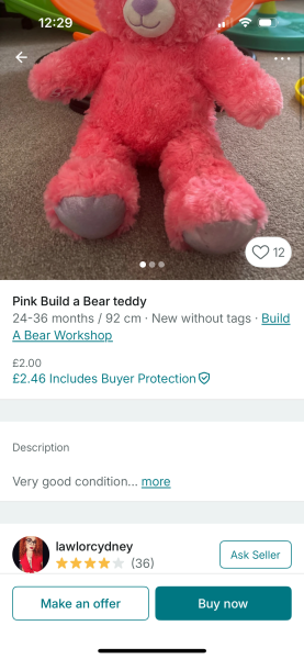 To want dd's teddy back?