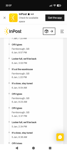 Vinted in post delays!